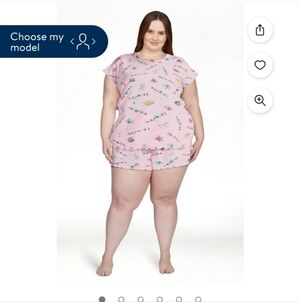 Warner bros "friends" pajama set 3x